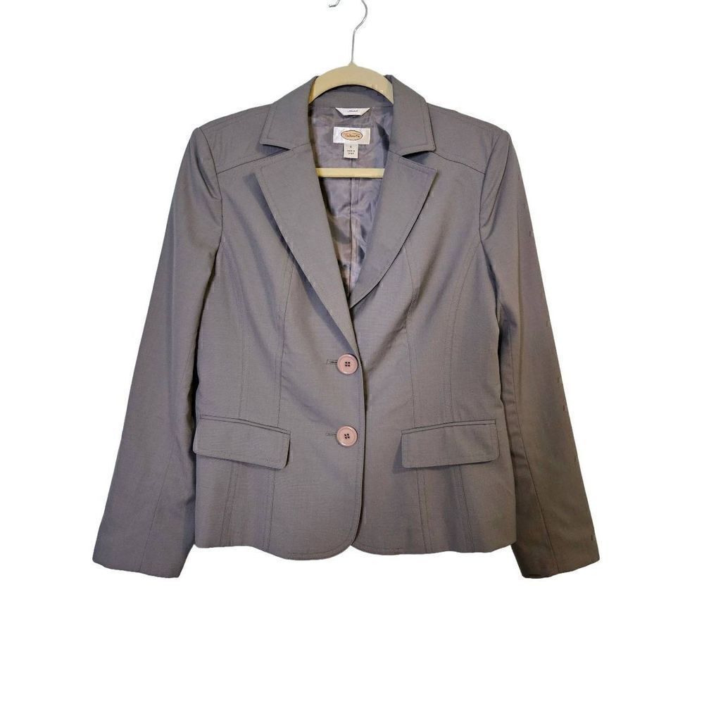 Talbots gray blazer. Size 6.